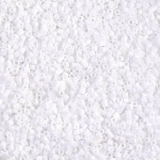 Miyuki delica beads 15/0 - Opaque white DBS-200
